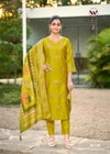 Himani By Woodee Viscose Gadhwal Kurti With Bottom Dupatta Suppliers In India